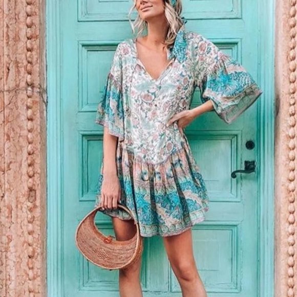 Dresses & Skirts - LAST ONE🌺Summer Floral Boho Mini Dress